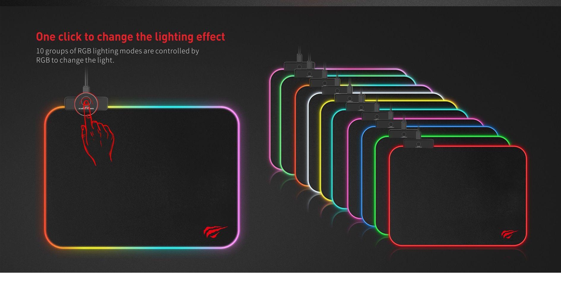 Mousepad Gamer Gamenote MP901 RGB USB 36x27cm-2