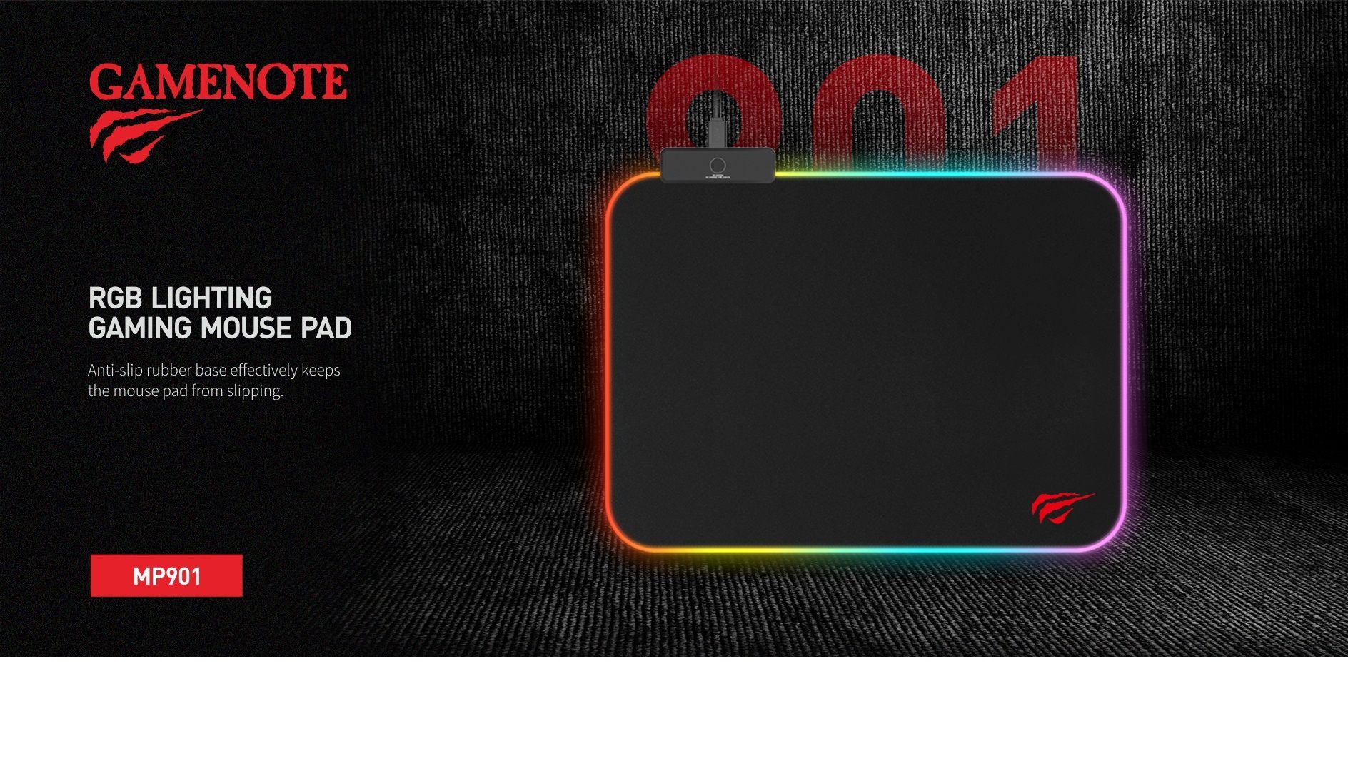 Mousepad Gamer Gamenote MP901 RGB USB 36x27cm-4
