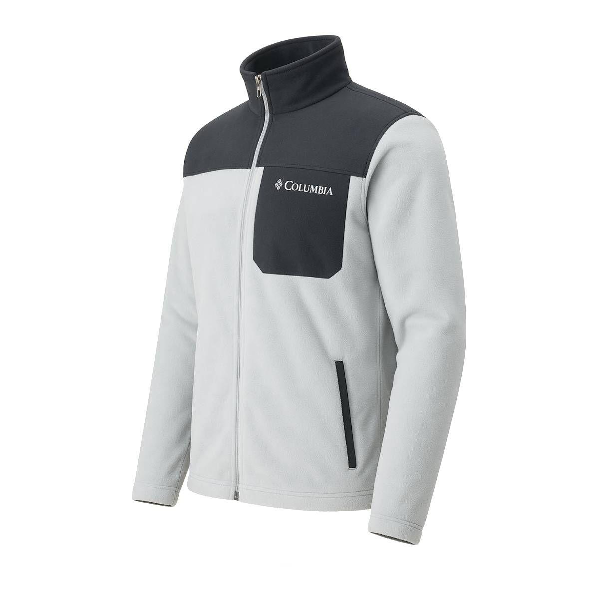 Polerón Hombre Columbia Blanco con Negro L-1