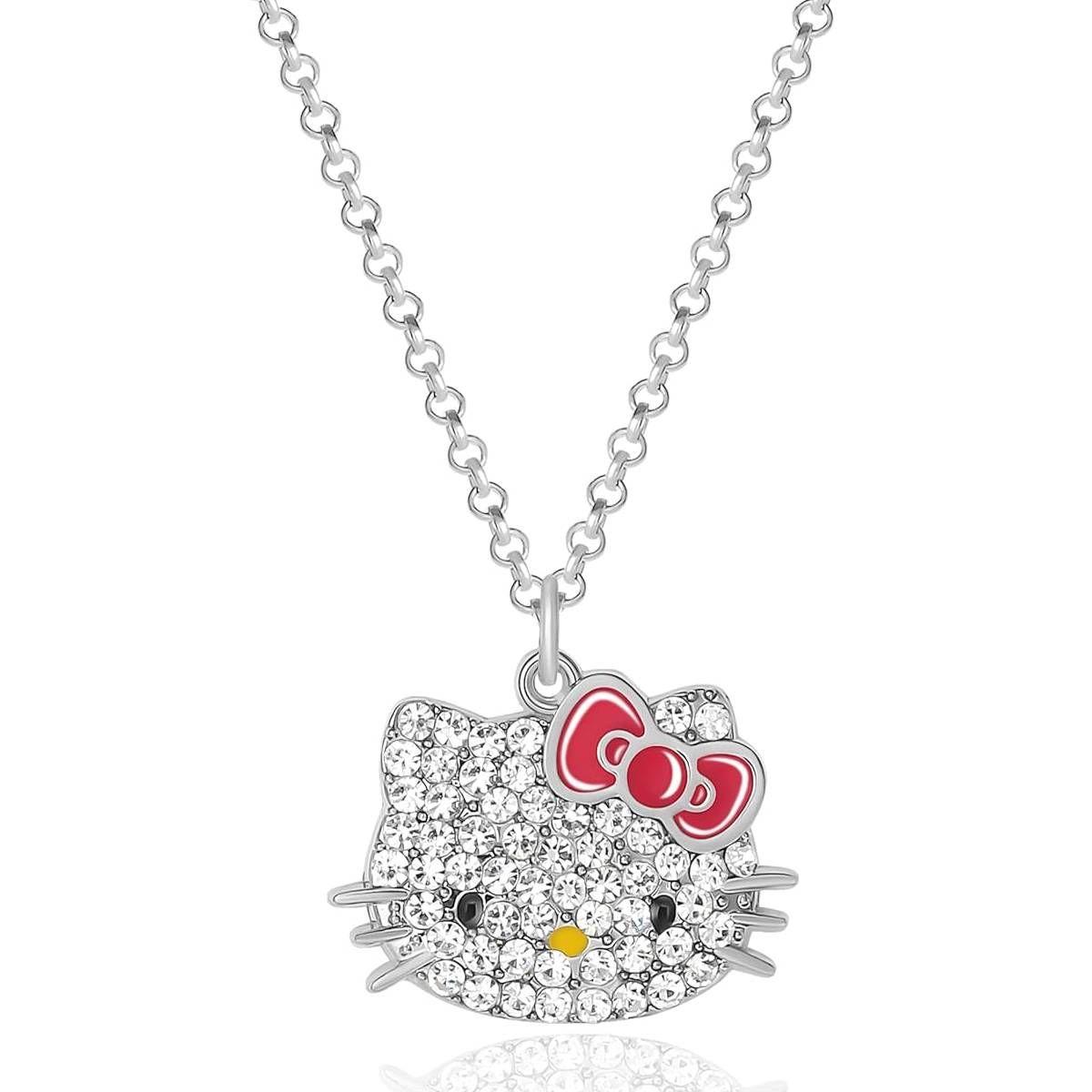 Cadena Hello Kitty Plateada-0