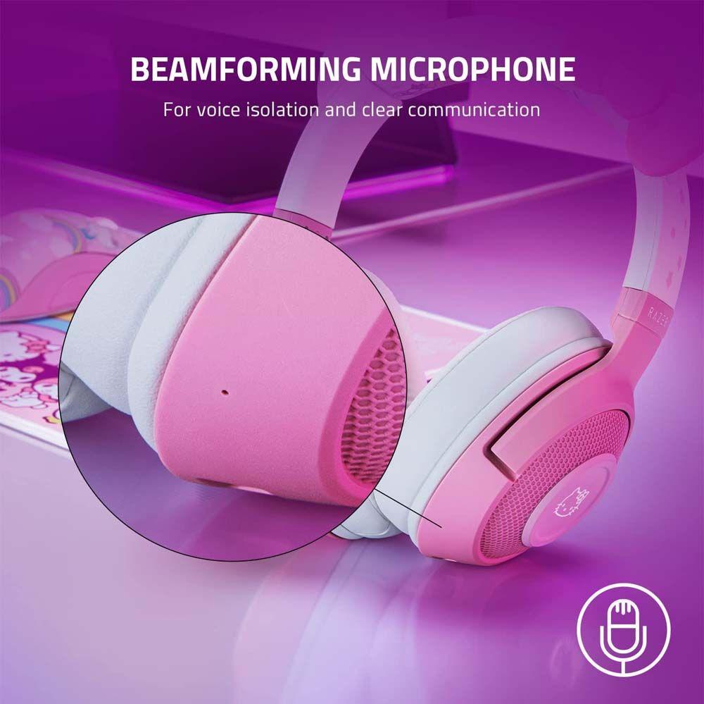 Audifono Gamer Razer Kraken Bluetooth Hello Kitty Wireless-4