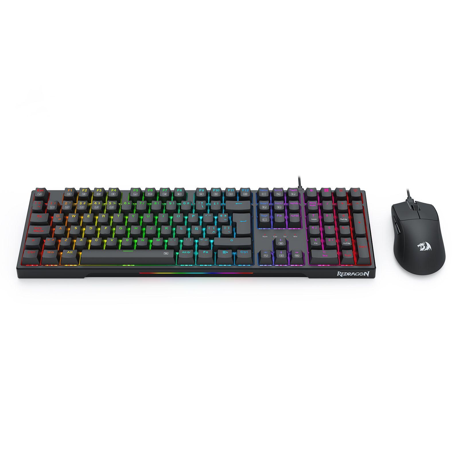Kit Teclado y Mouse Gamer Redragon S146 Español-2