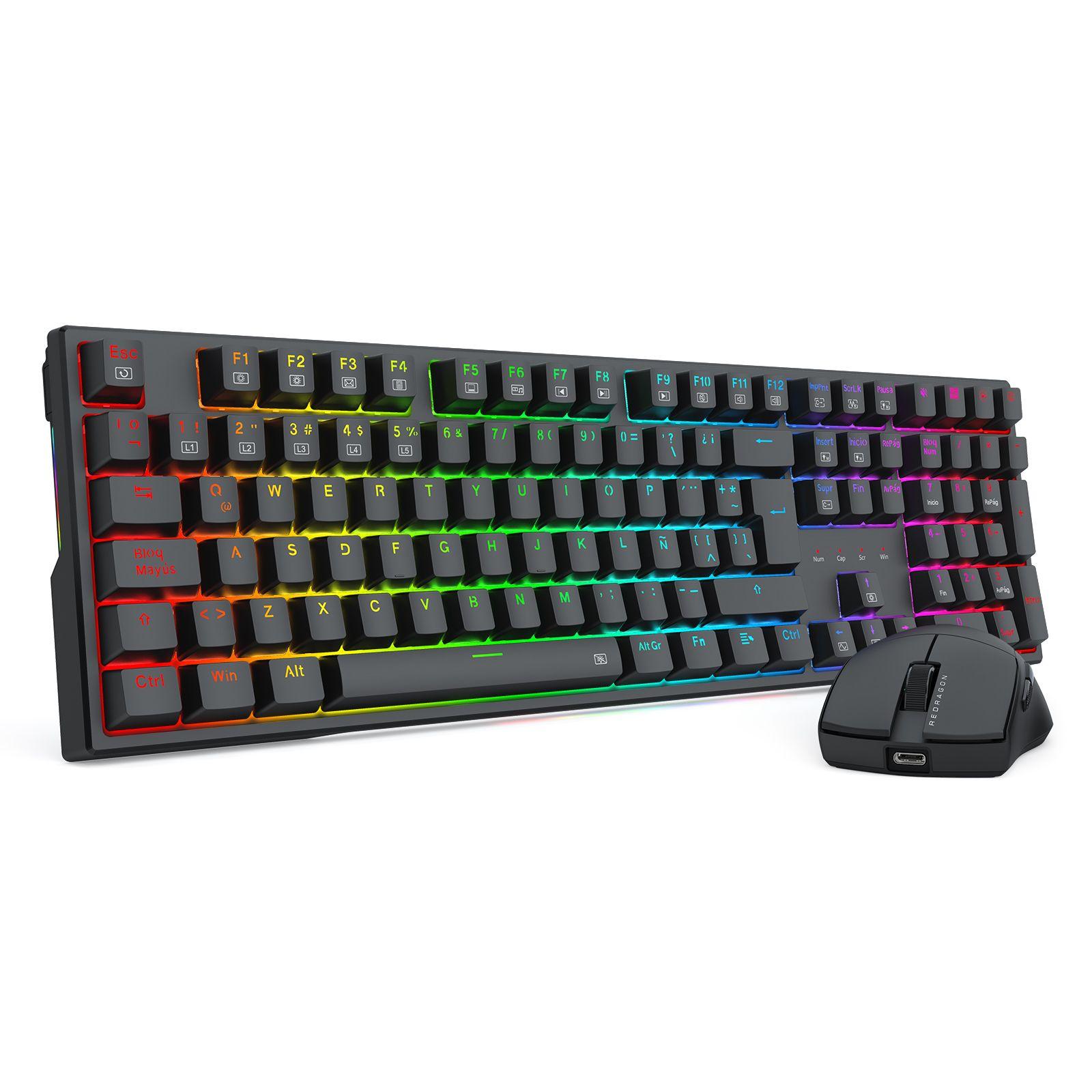 Kit Teclado y Mouse Gamer Redragon S146 Español-3