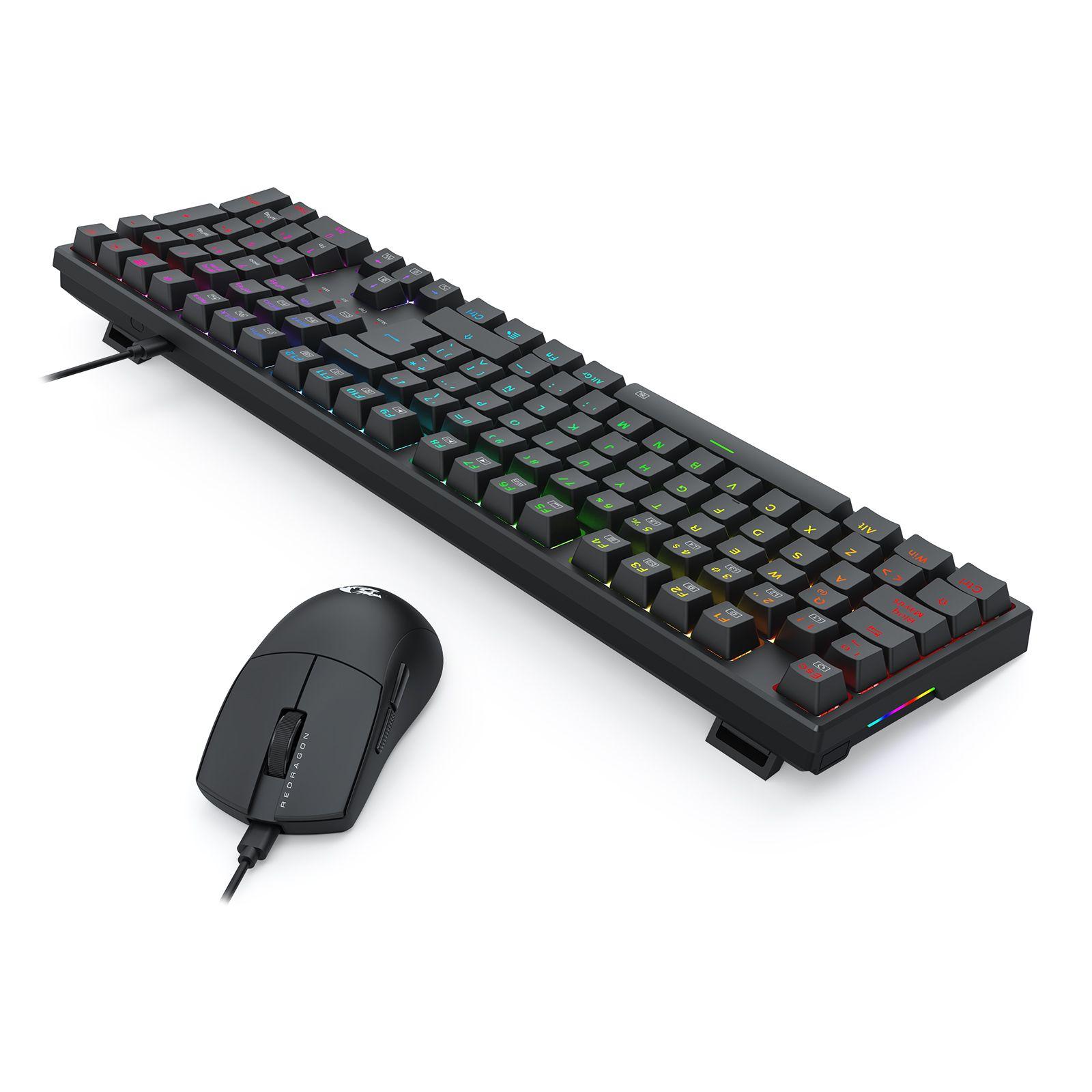 Kit Teclado y Mouse Gamer Redragon S146 Español-5