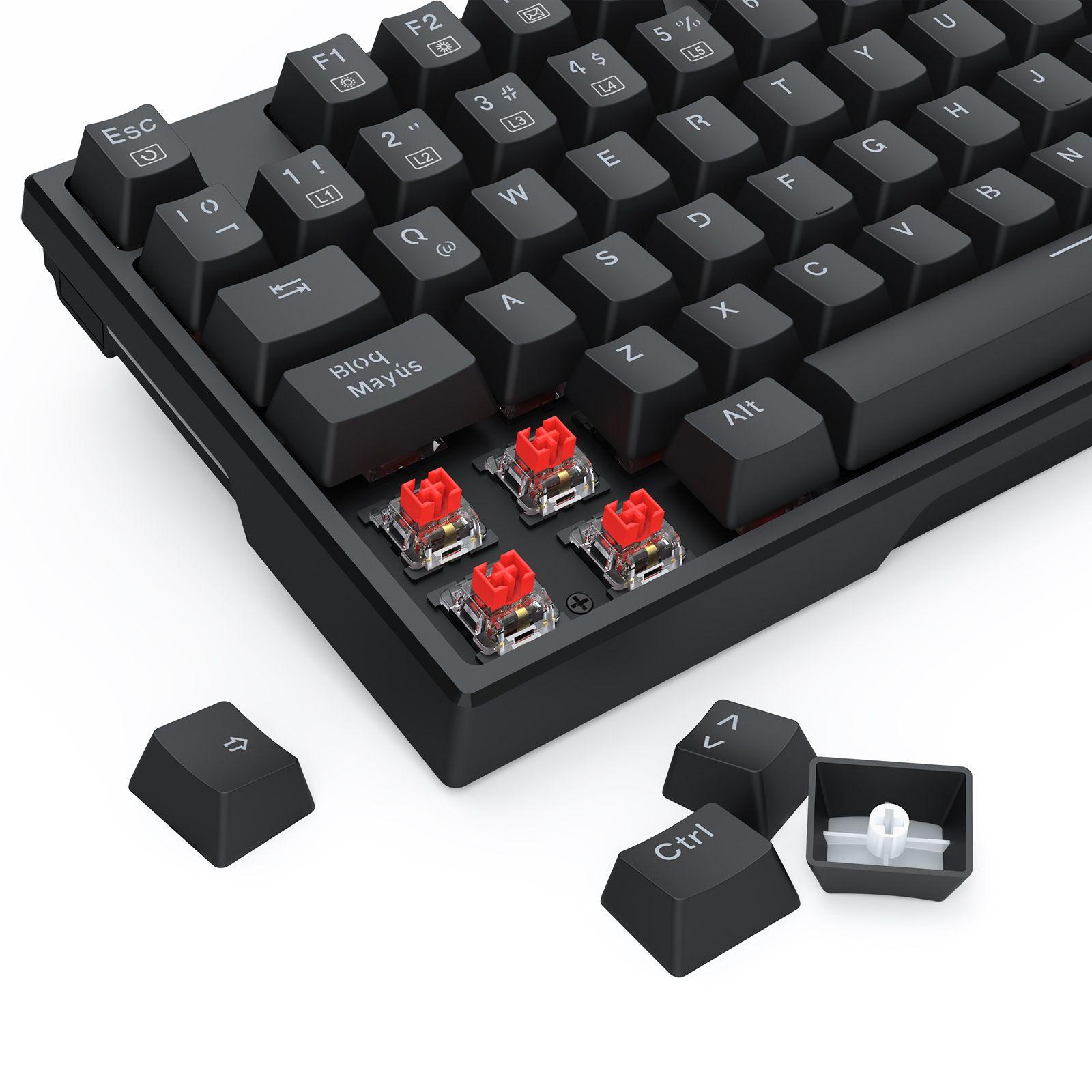 Kit Teclado y Mouse Gamer Redragon S146 Español-7