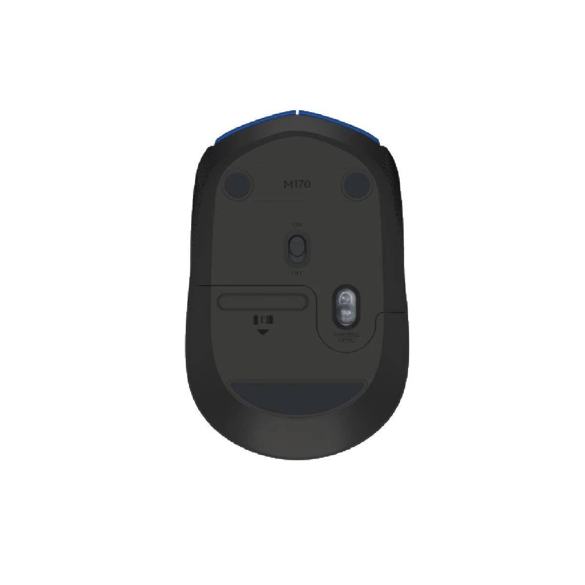 Mouse Logitech M170 Inalámbrico Azul 1000 DPI-3