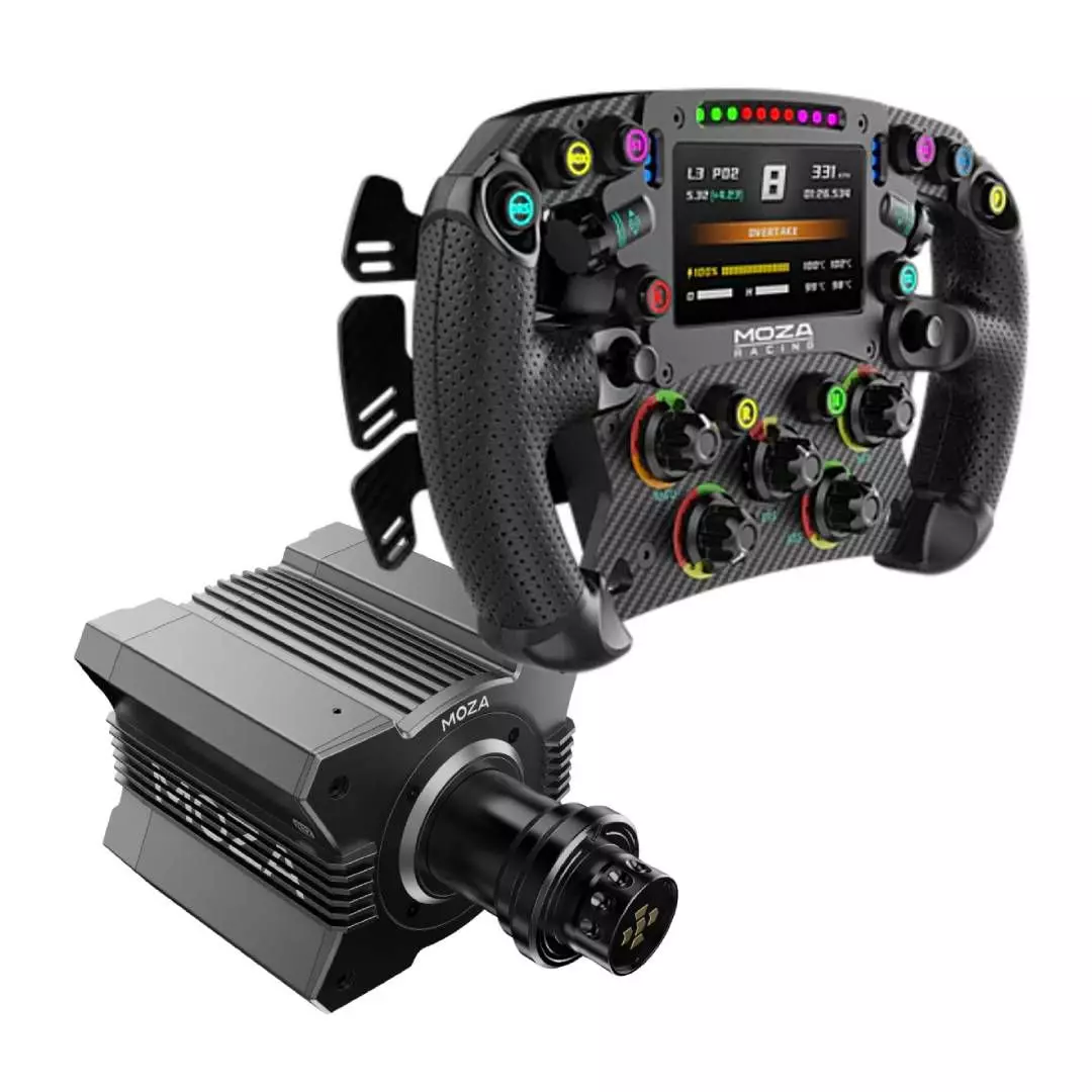 Pack Base + Volante MOZA Racing: R12 V2 + FSR2 para PC-0