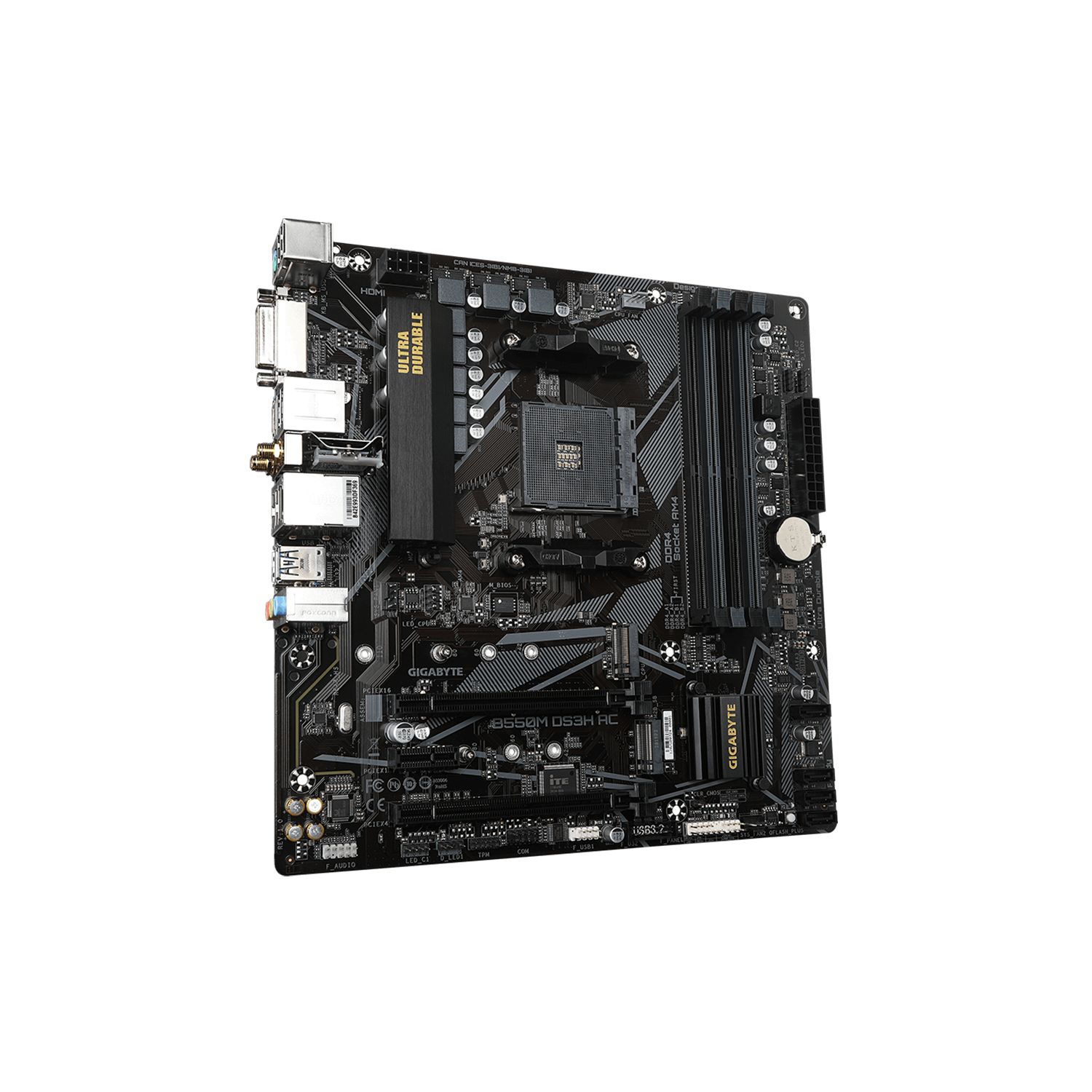 Placa Madre Gigabyte B550M DS3H AC AMD AM4-1