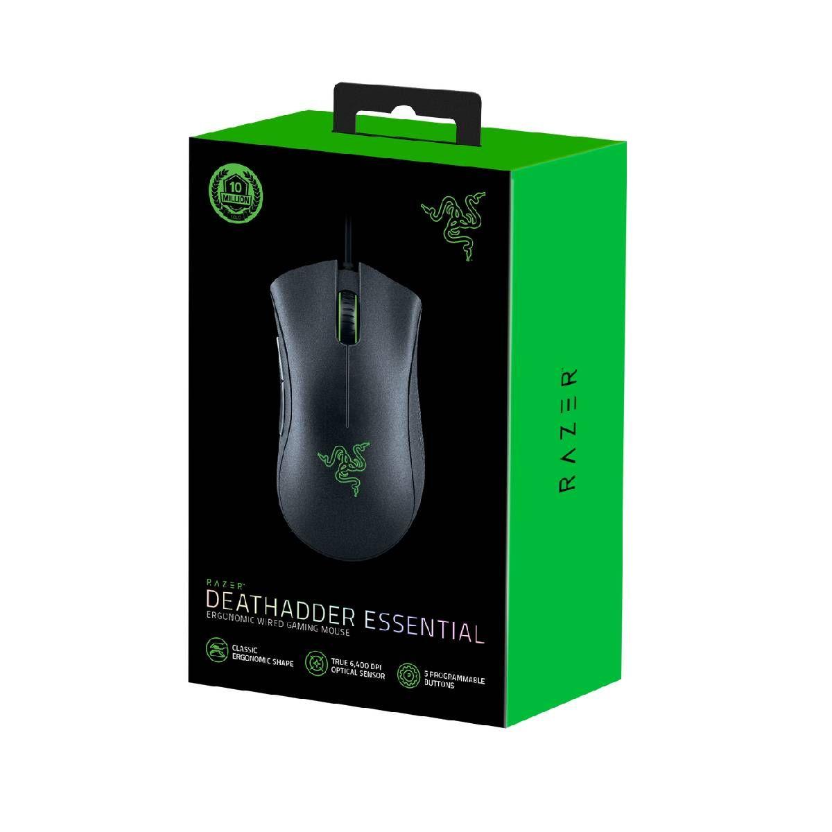 Mouse Razer Deathadder Essential Black Ergonomic-2