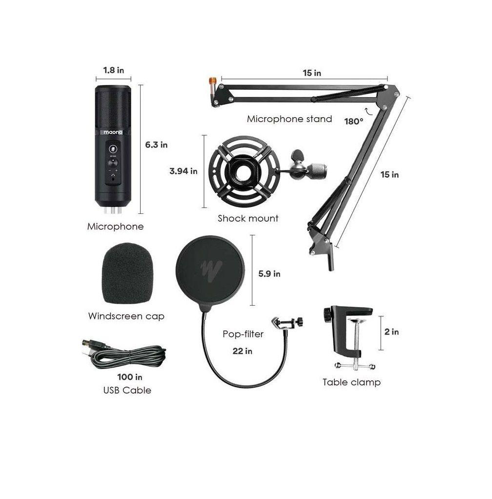 Kit Microfono Profesional Maono Premium PM422 USB-4