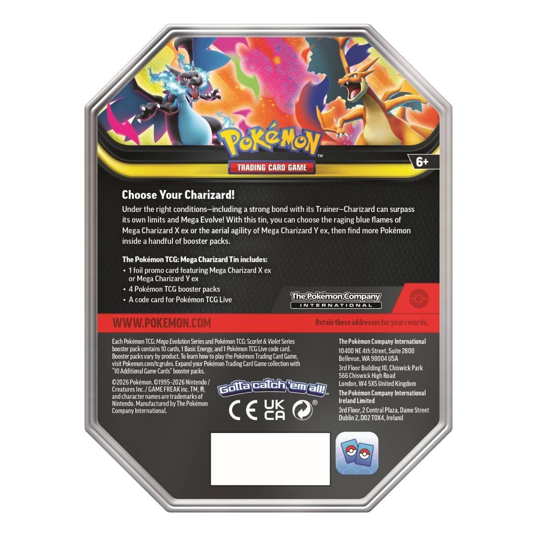 Pokemon TCG: Mega Charizard Tin Inglés-2