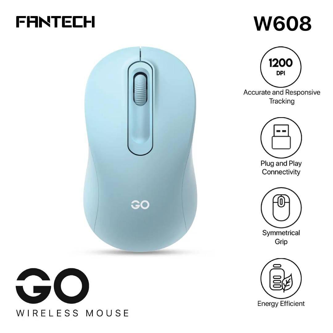 Mouse inalámbrico FANTECH W608 GO Azul-3