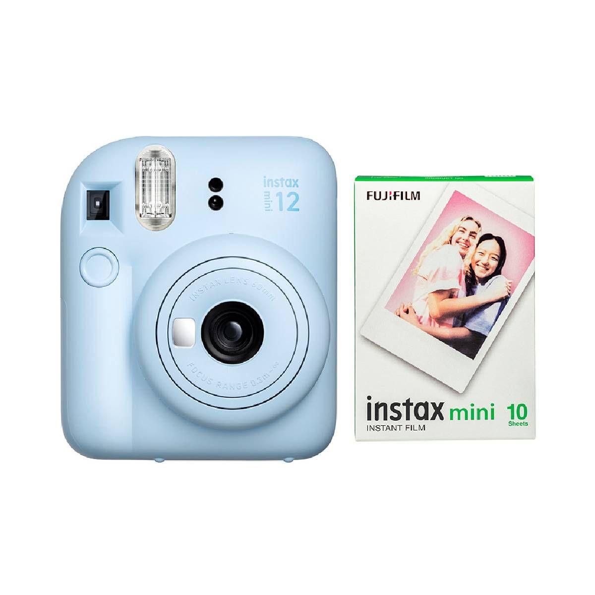 Pack Kit x 10 Film y Cámara Instantánea Instax Mini 12 AZUL-0