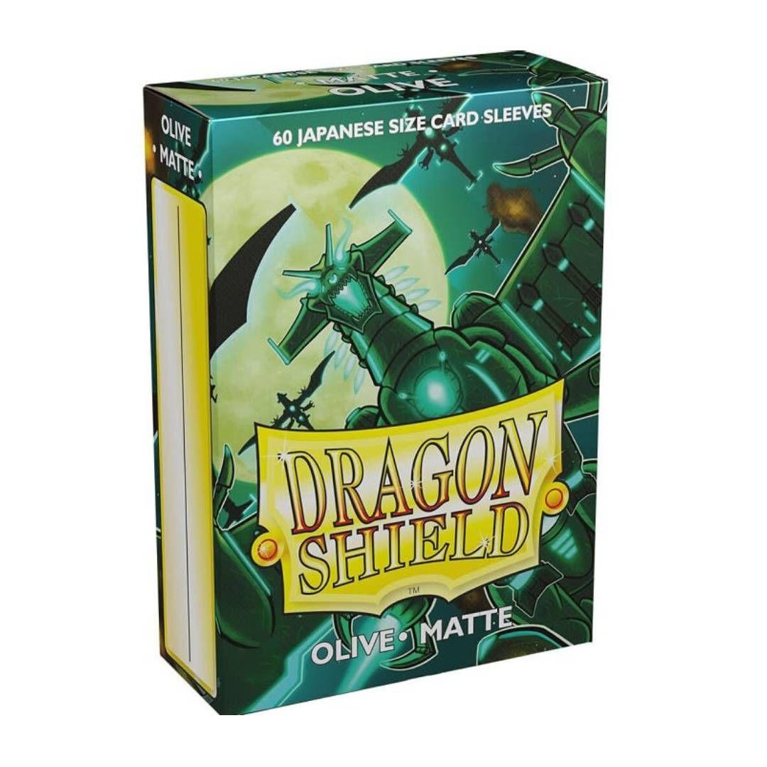 Protectores Dragon Shield 60 - Japanese Size Olive Matte-0