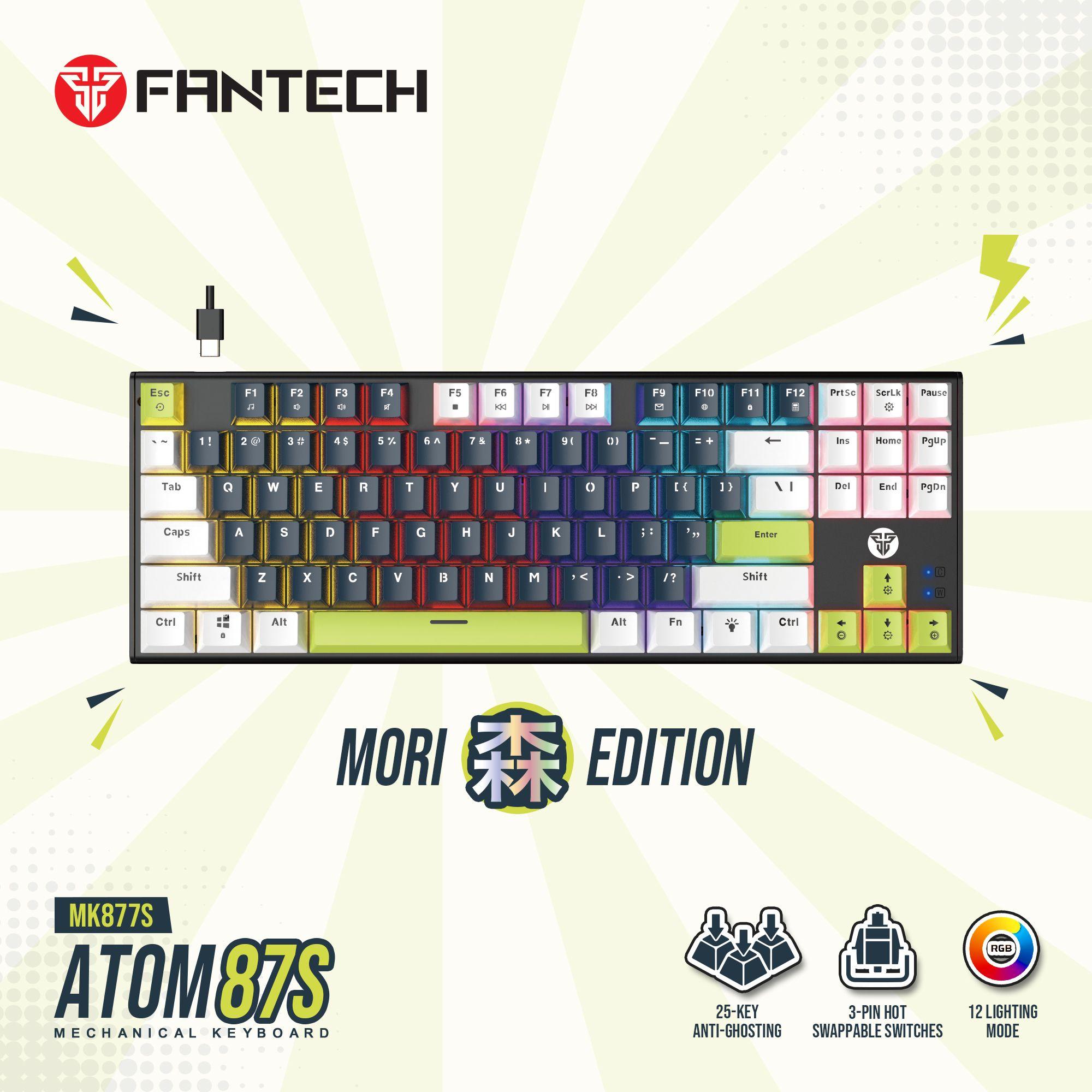 Teclado Fantech MK877s ATOM87s MORI Blue (Switch Blue)-1