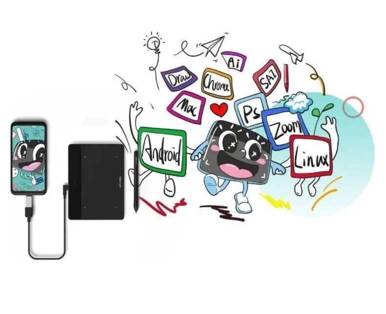 Tableta Digitalizadora XP-Pen Deco Fun L Azul-3