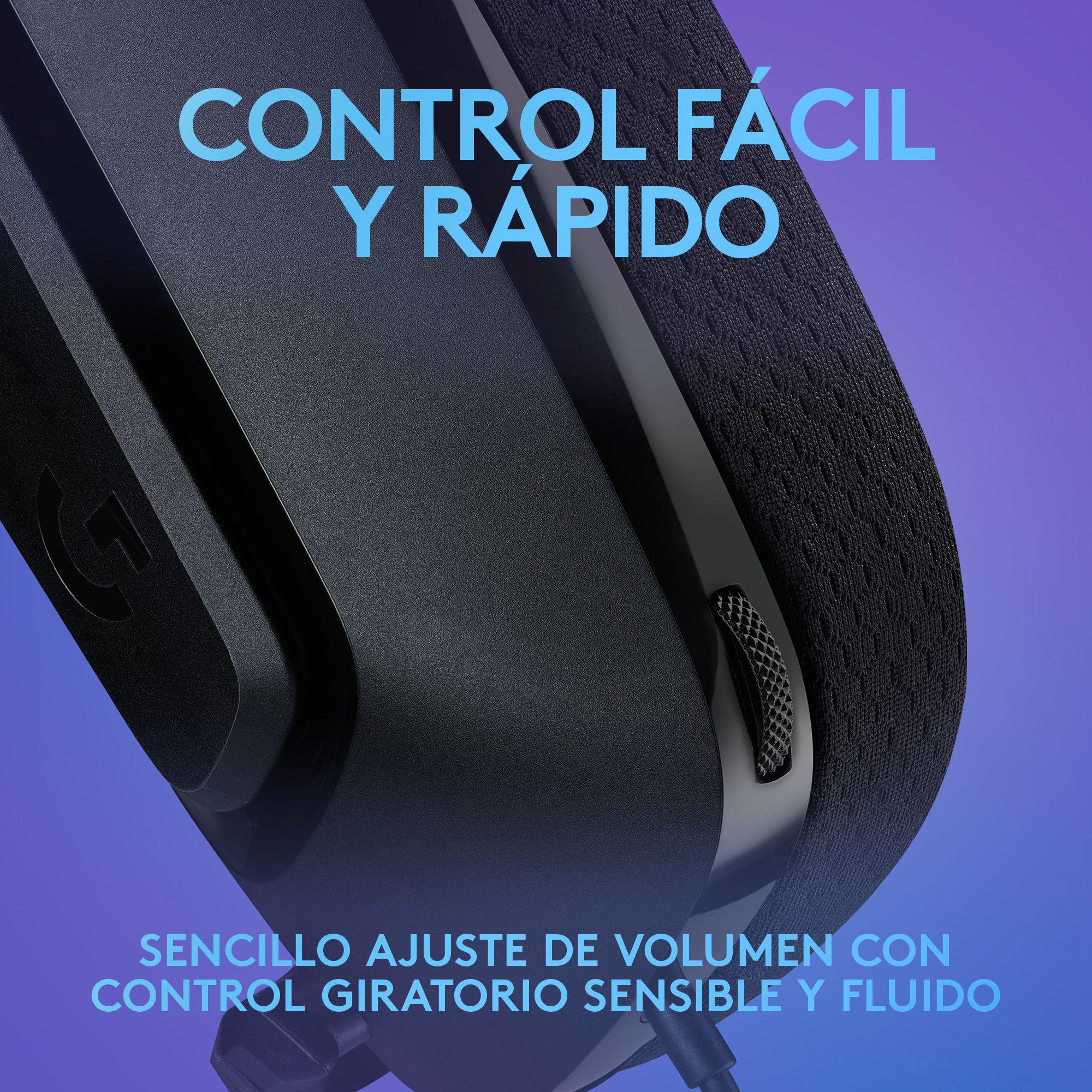 Audifonos Gamer Logitech G335 Negros Jack 3.5mm-6