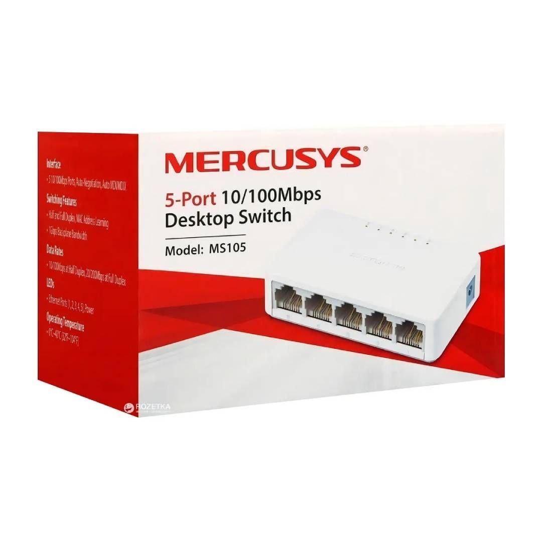 Switch de Escritorio Mercusys MS105 de 5 Puertos 10/100-1