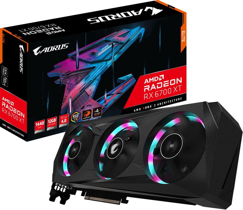 Tarjeta de video Aorus RX6700 XT Elite Radeon 12G-0
