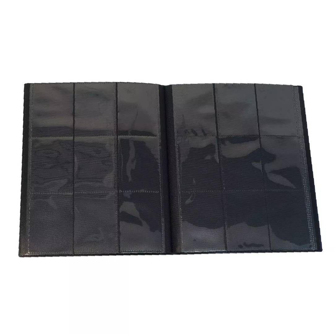 Pack X2 Carpetas TCG Titan Pro Cuero Negra 9 Bolsillos 360-3