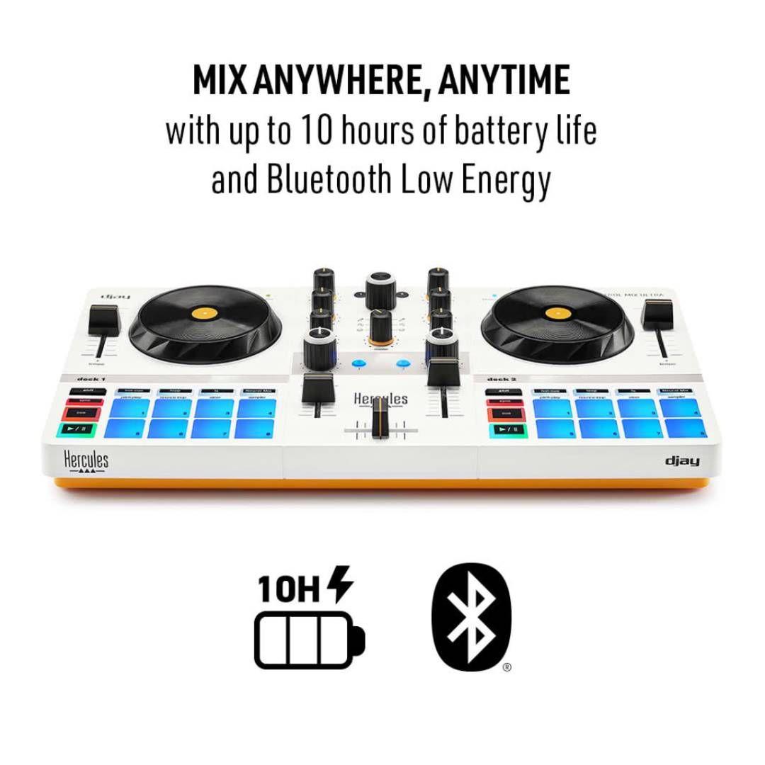 Controlador DJ Hercules - DJControl Mix Ultra Blanco-3
