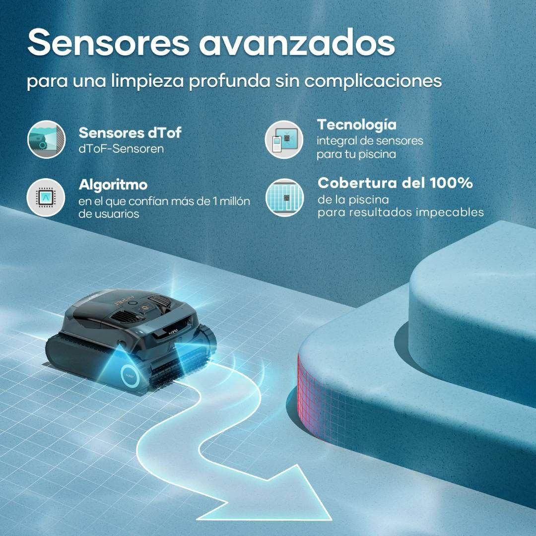 Robot Limpiapiscinas Inalámbrico Aiper Scuba X1-6