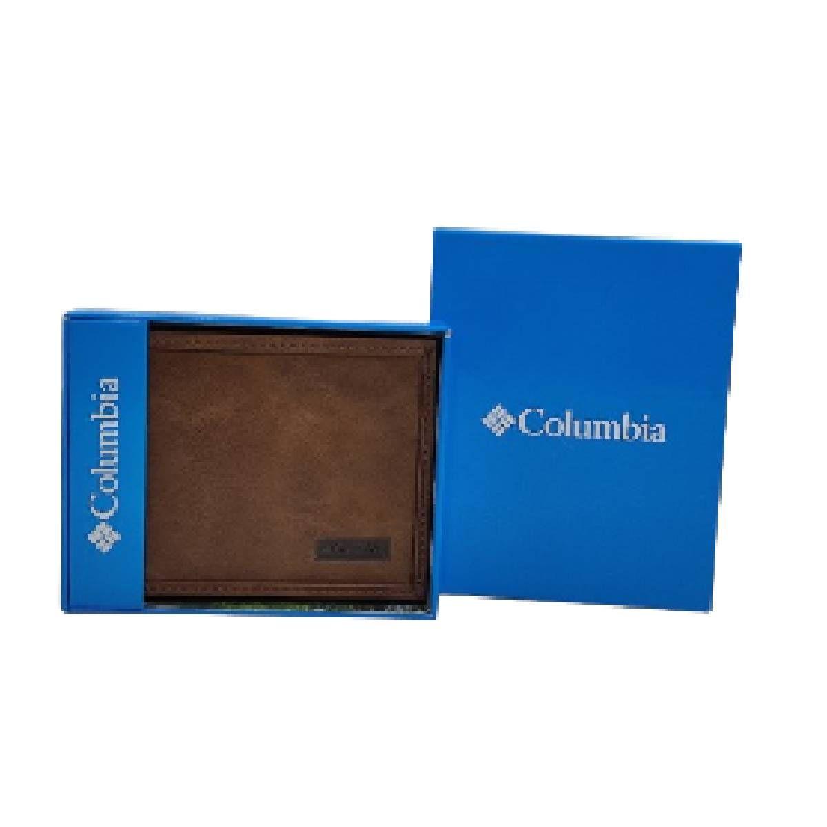 Billetera Columbia De Cuero Café Hombre-0