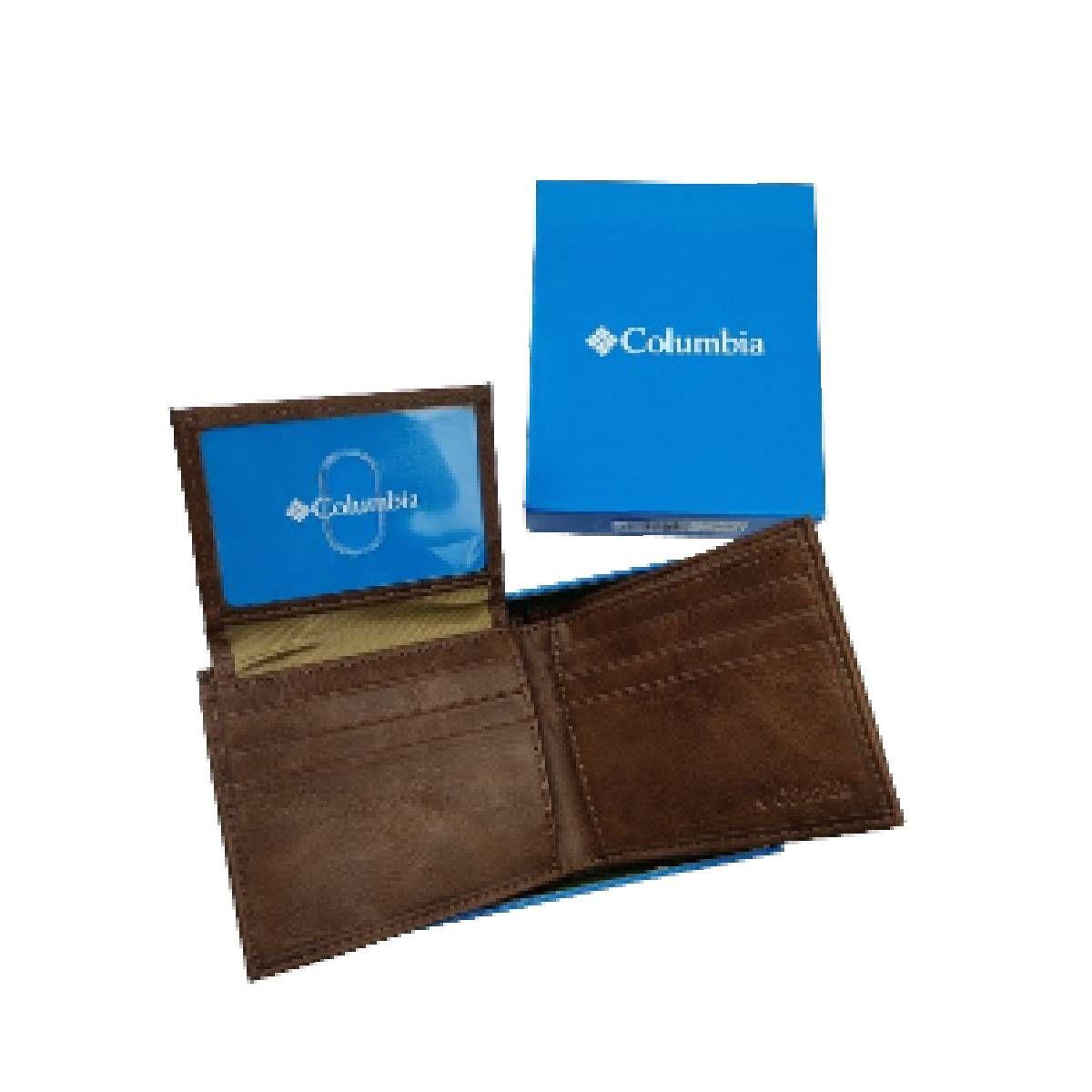 Billetera Columbia De Cuero Café Hombre-1