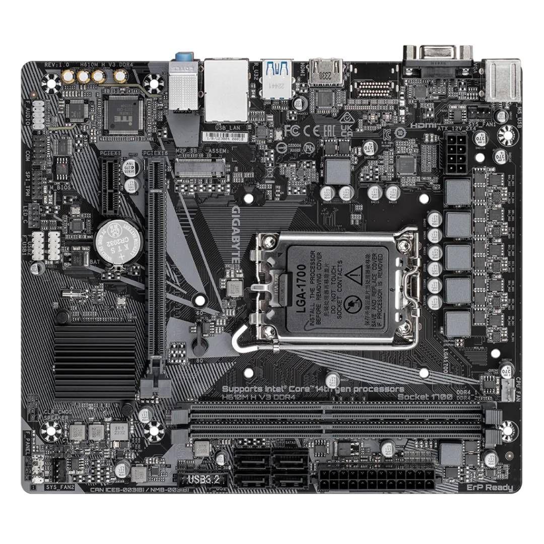 Placa Madre Gigabyte H610M H V3 DDR4, LGA1700, mATX-3