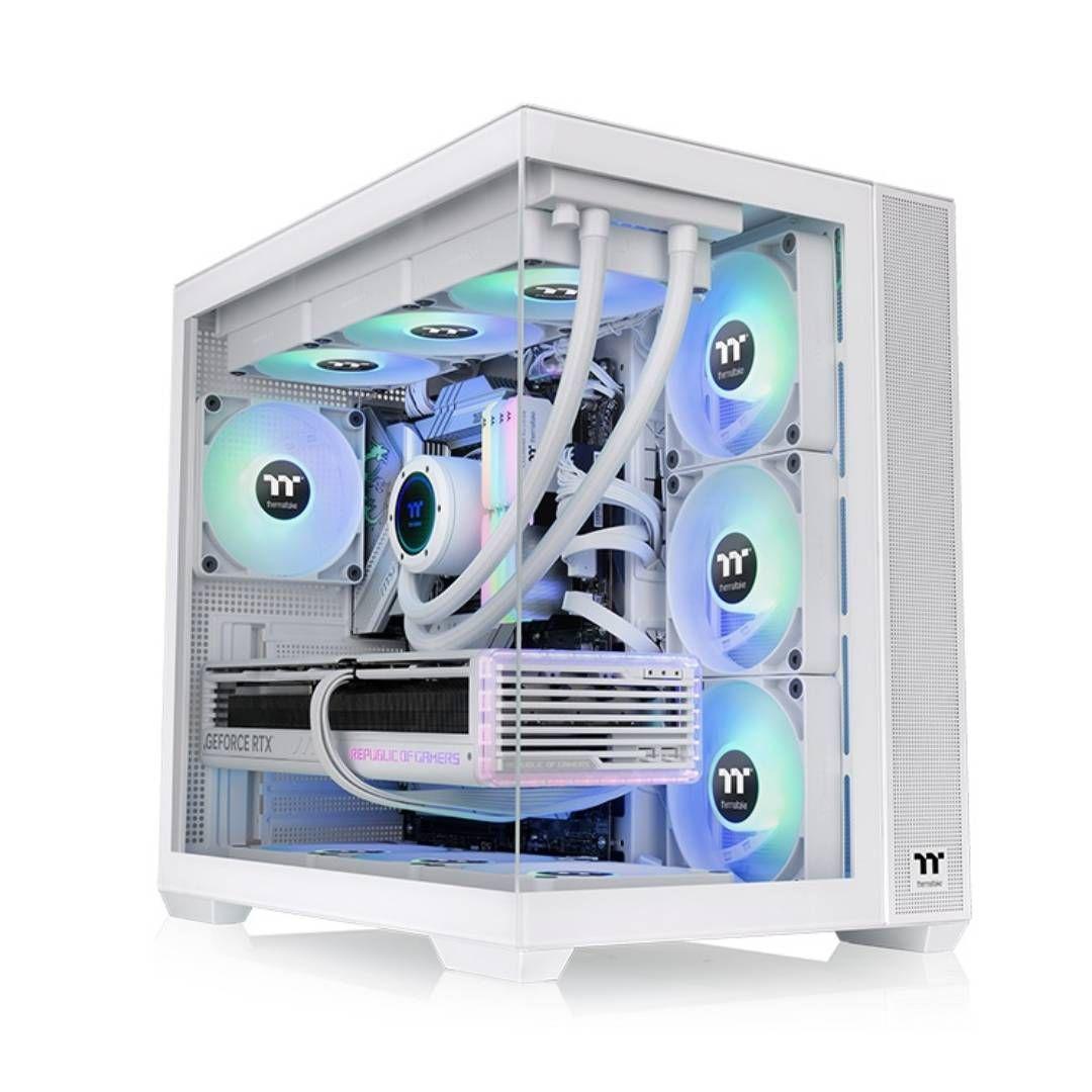 Gabinete Thermaltake View 380 TG ARGB Mid Tower, ATX, Snow-0