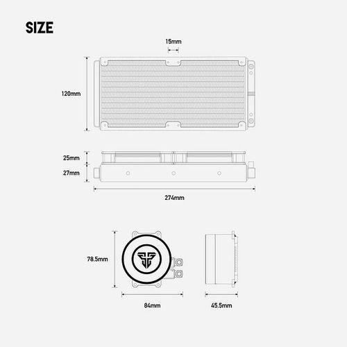 Refrigeración 240 Líquida Rgb Polar Lc240 Cpu Space Edition-3