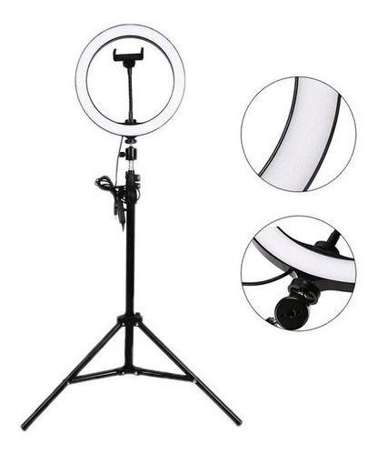Aro De Luz Led De 10 Pulgadas Incluye Trípode De 2 Metros-0
