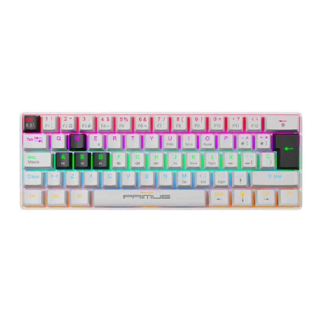 Teclado Mecánico Primus Ballista61T Español Blanco-0