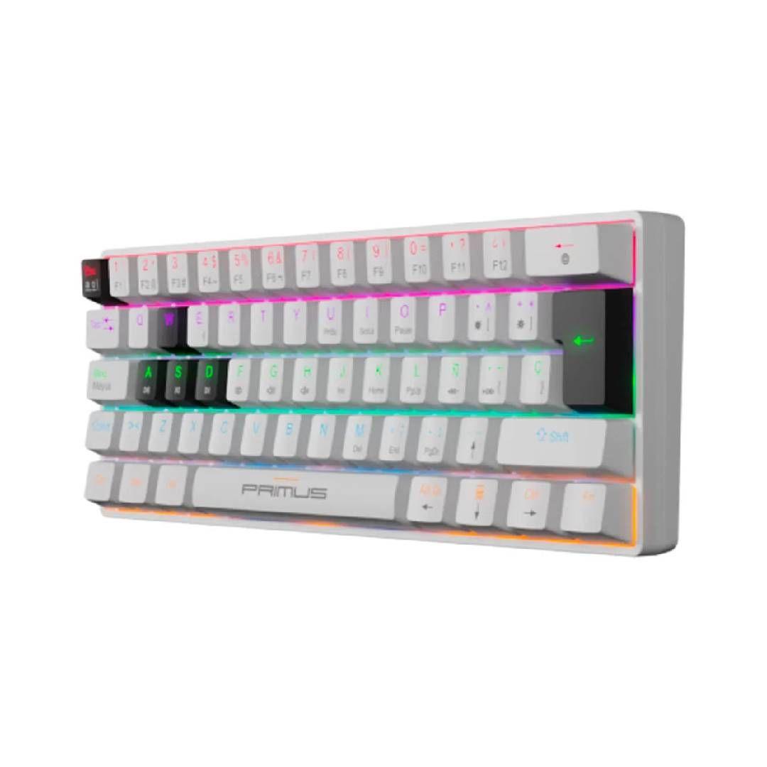 Teclado Mecánico Primus Ballista61T Español Blanco-1