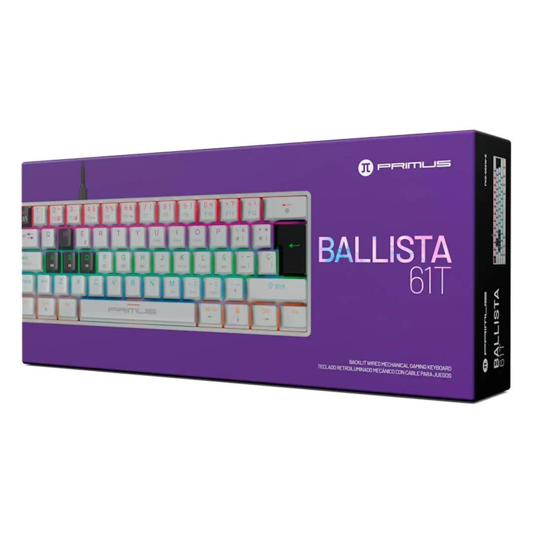 Teclado Mecánico Primus Ballista61T Español Blanco-2