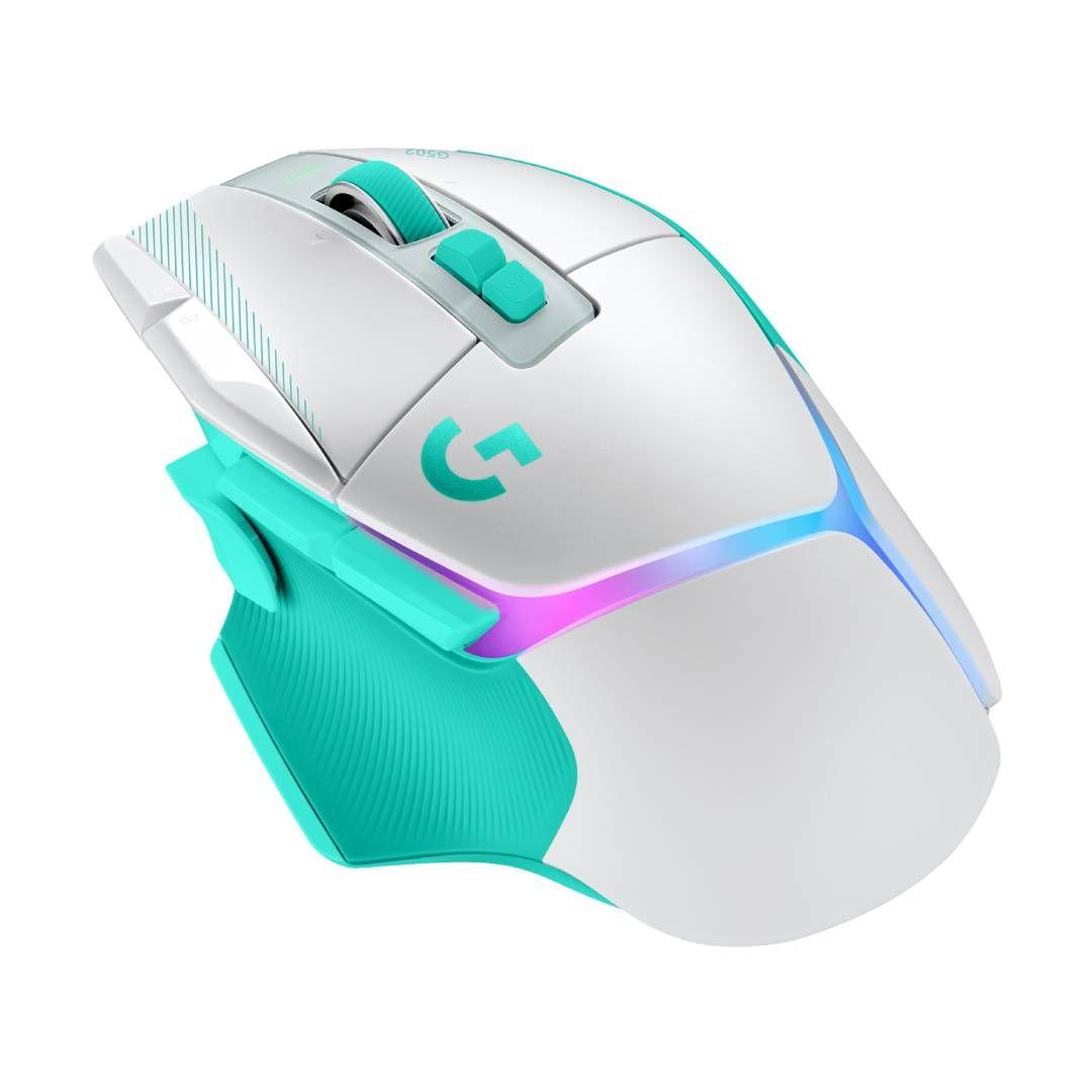 Mouse Gamer Logitech G G502 X PLUS RGB Wireless Blanco/Menta-2