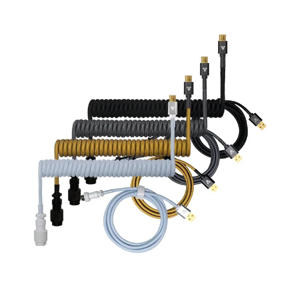 Cable Rizado Fantech AC701 USB C-USB A White-2