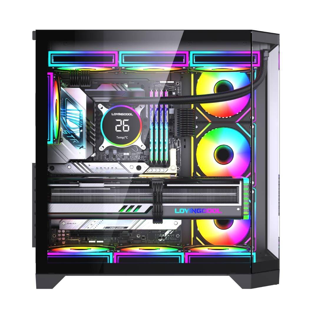 Gabinete Exodia Panel Zro Negro ATX 7 Fans ARGB V. Templado-2