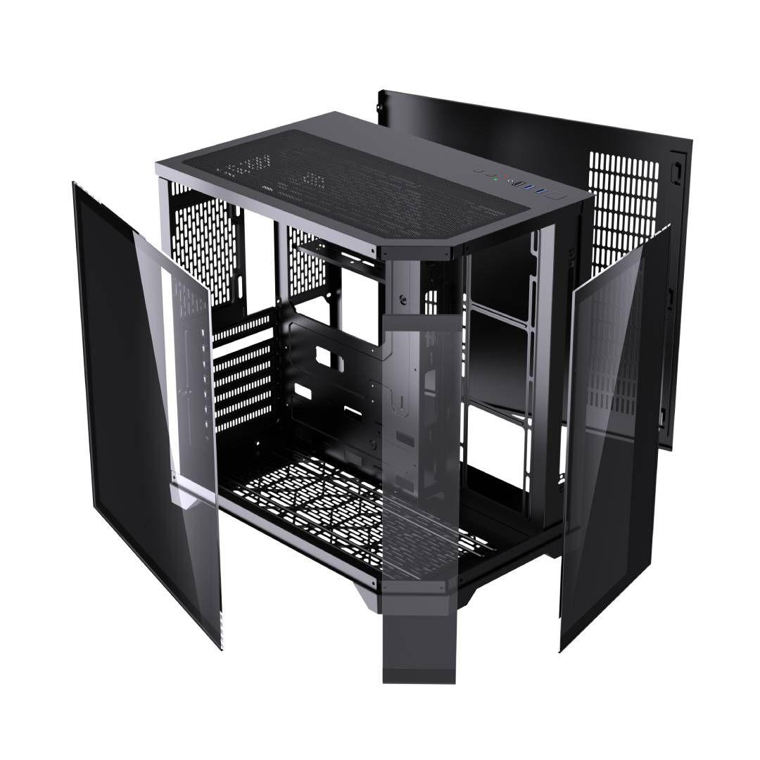 Gabinete Exodia Panel Zro Negro ATX 7 Fans ARGB V. Templado-3