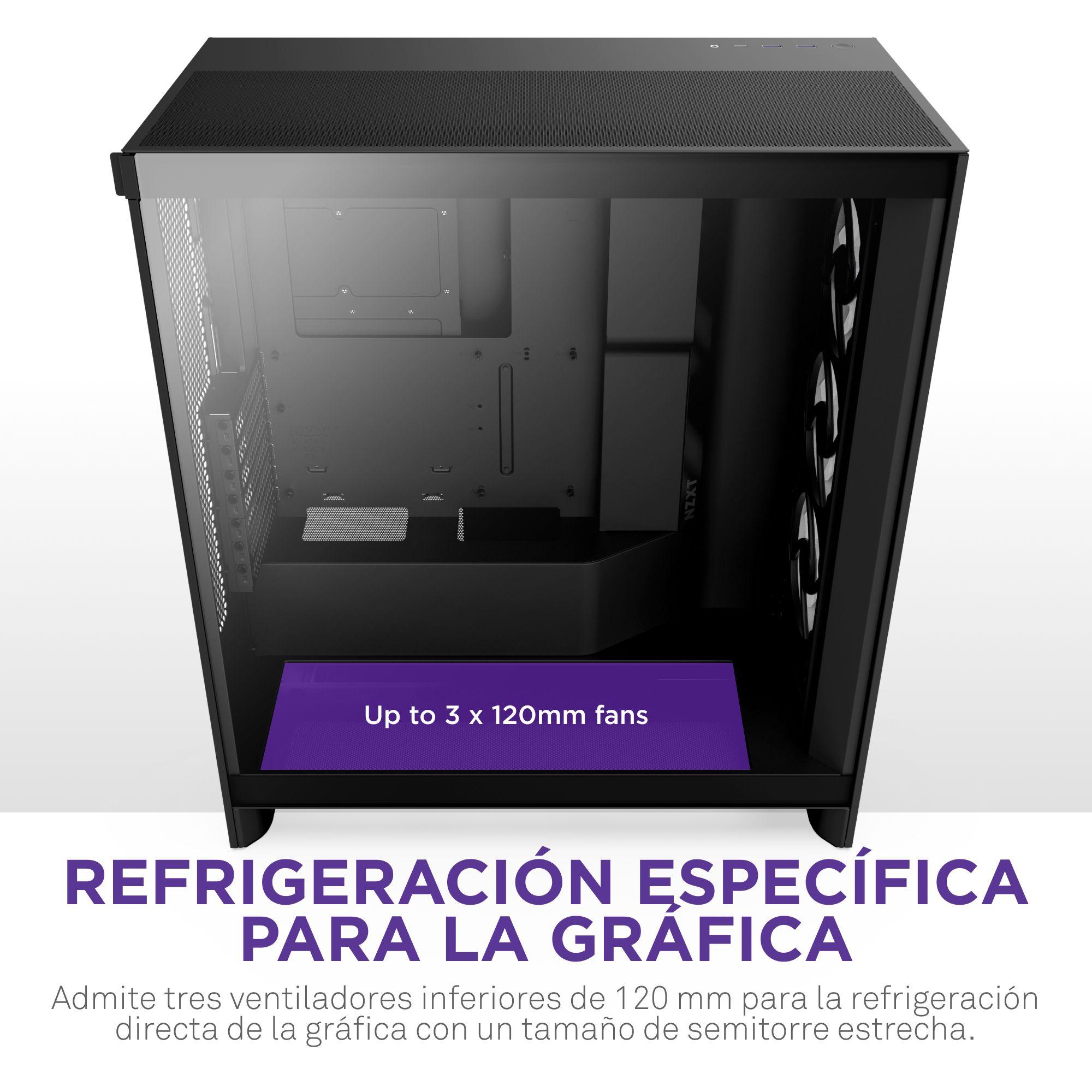 Gabinete NZXT H7 Flow (2024) Mid-Tower Case Negro-6