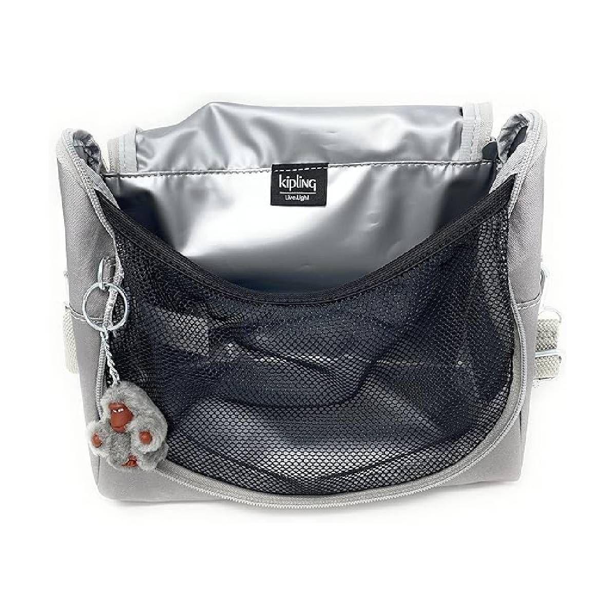 Bolso/Cartera Kipling New Kichirou Plateado/Gris-2