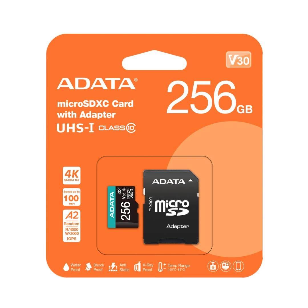 Tarjeta MicroSDXC ADATA Premier Pro UHS-I U3 256 GB-3
