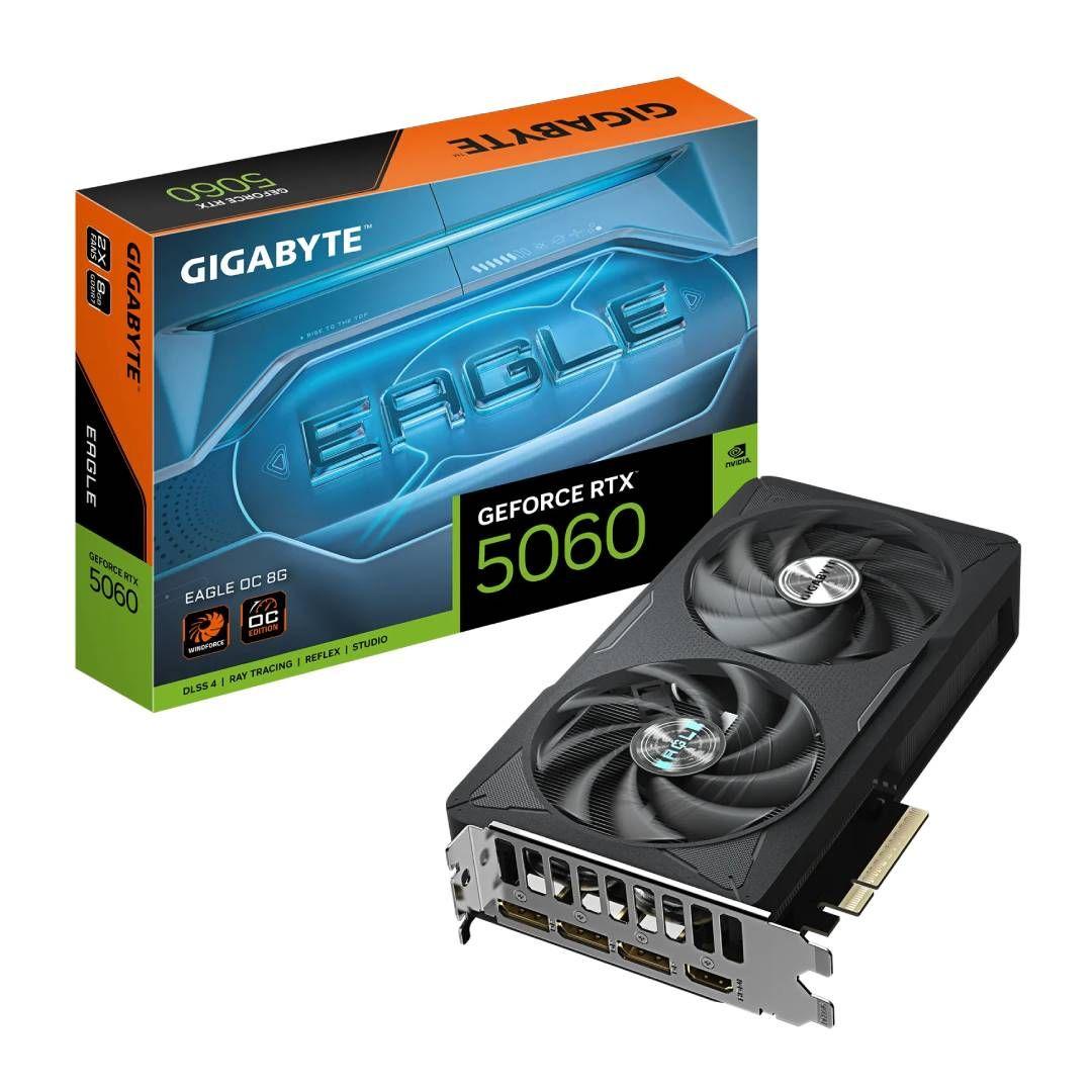 Tarjeta de Video Gigabyte RTX 5060 EAGLE OC 8GB GDDR7-0