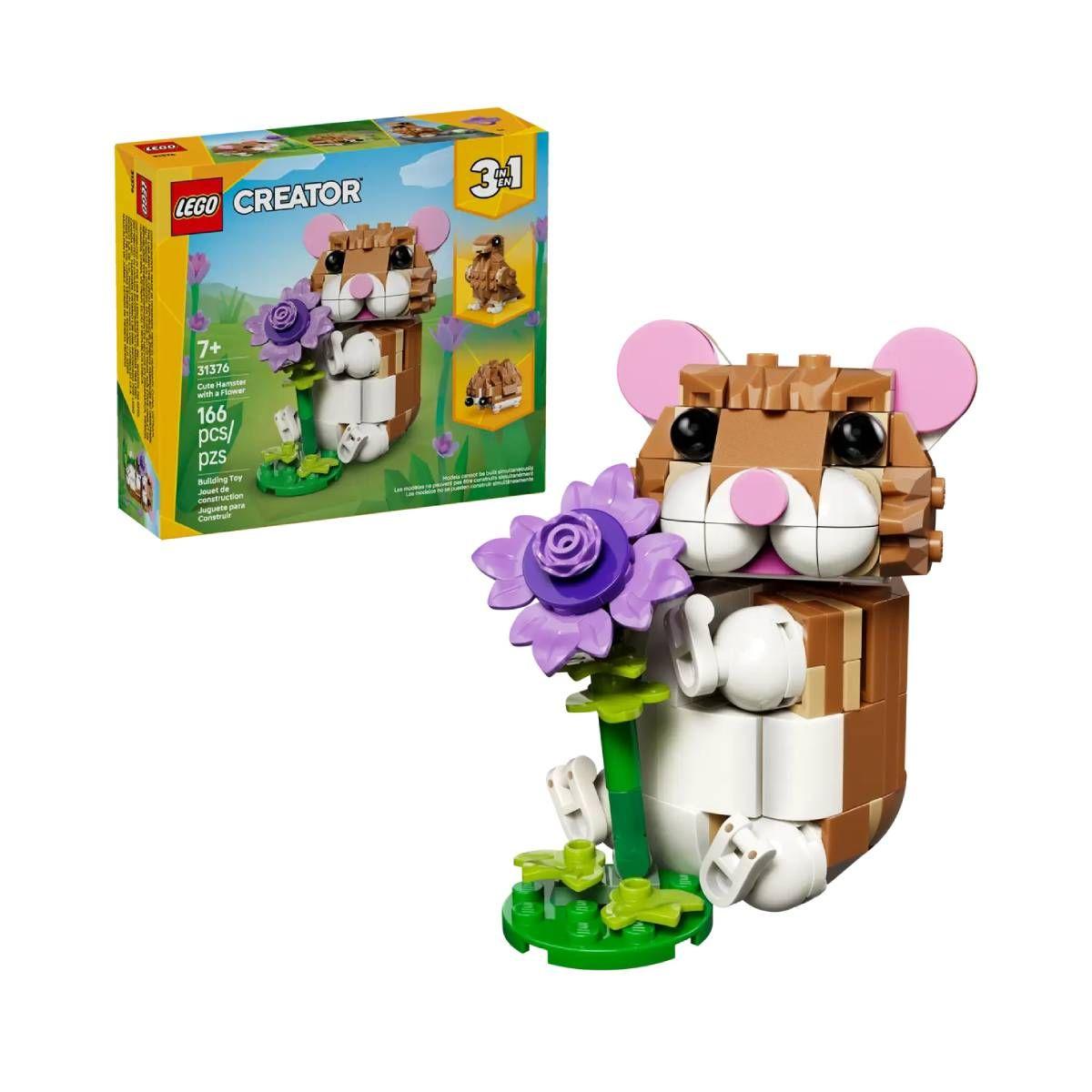 LEGO Creator 3 en 1: LINDO HÁMSTER CON FLOR 31376-0