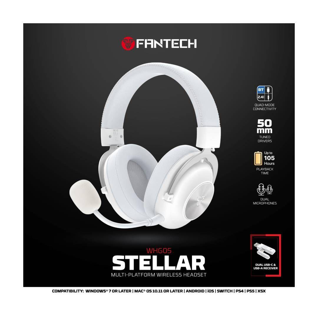 Audífonos Inalámbricos Fantech WHG05 Stellar White-5