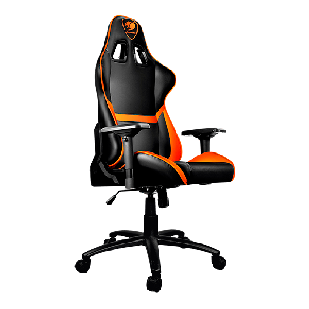 Silla Gamer Cougar Armor Negro Naranja Profesional Ajustable-1