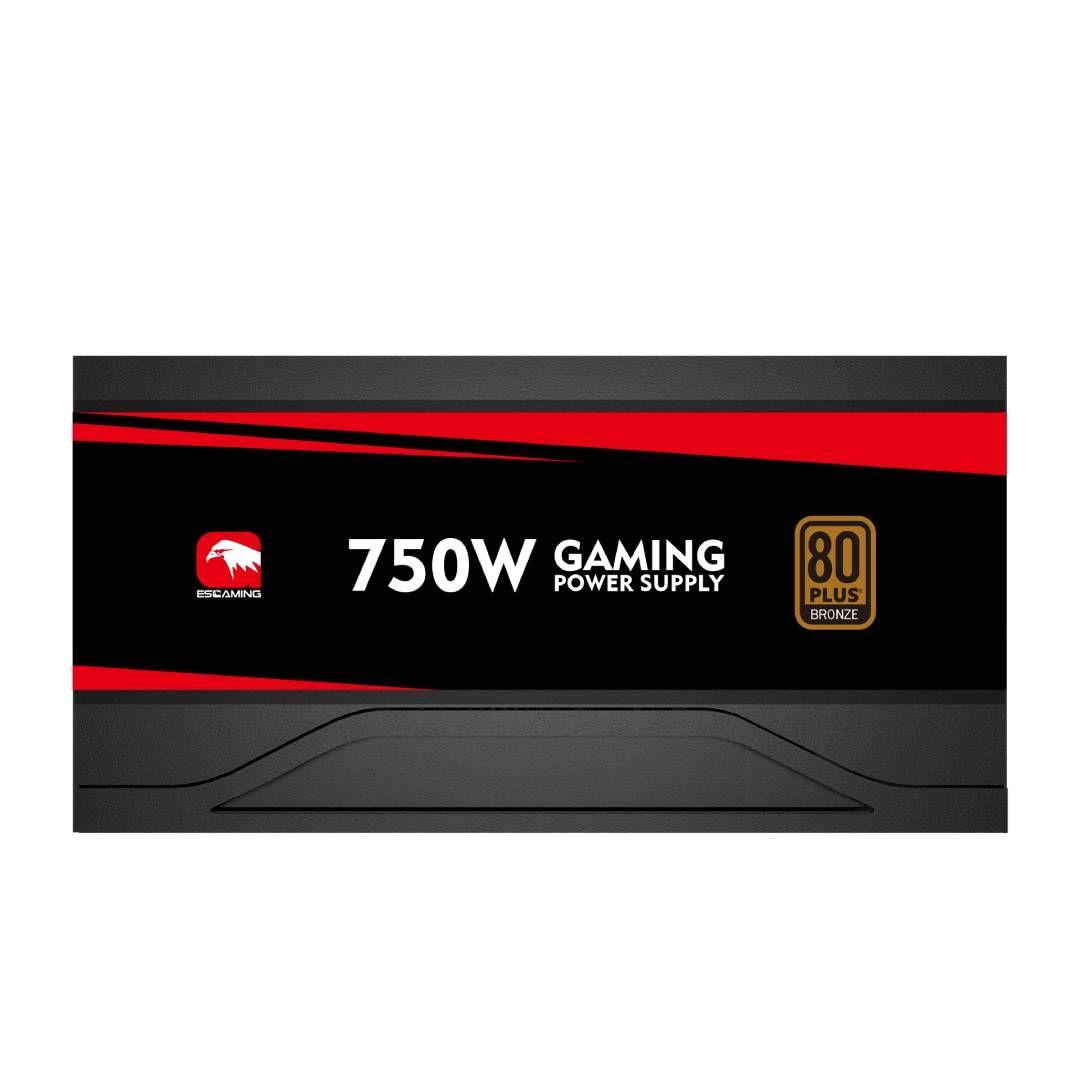 Fuente de Poder ESGAMING ES-RGB750W 80Plus Gold, ATX-3