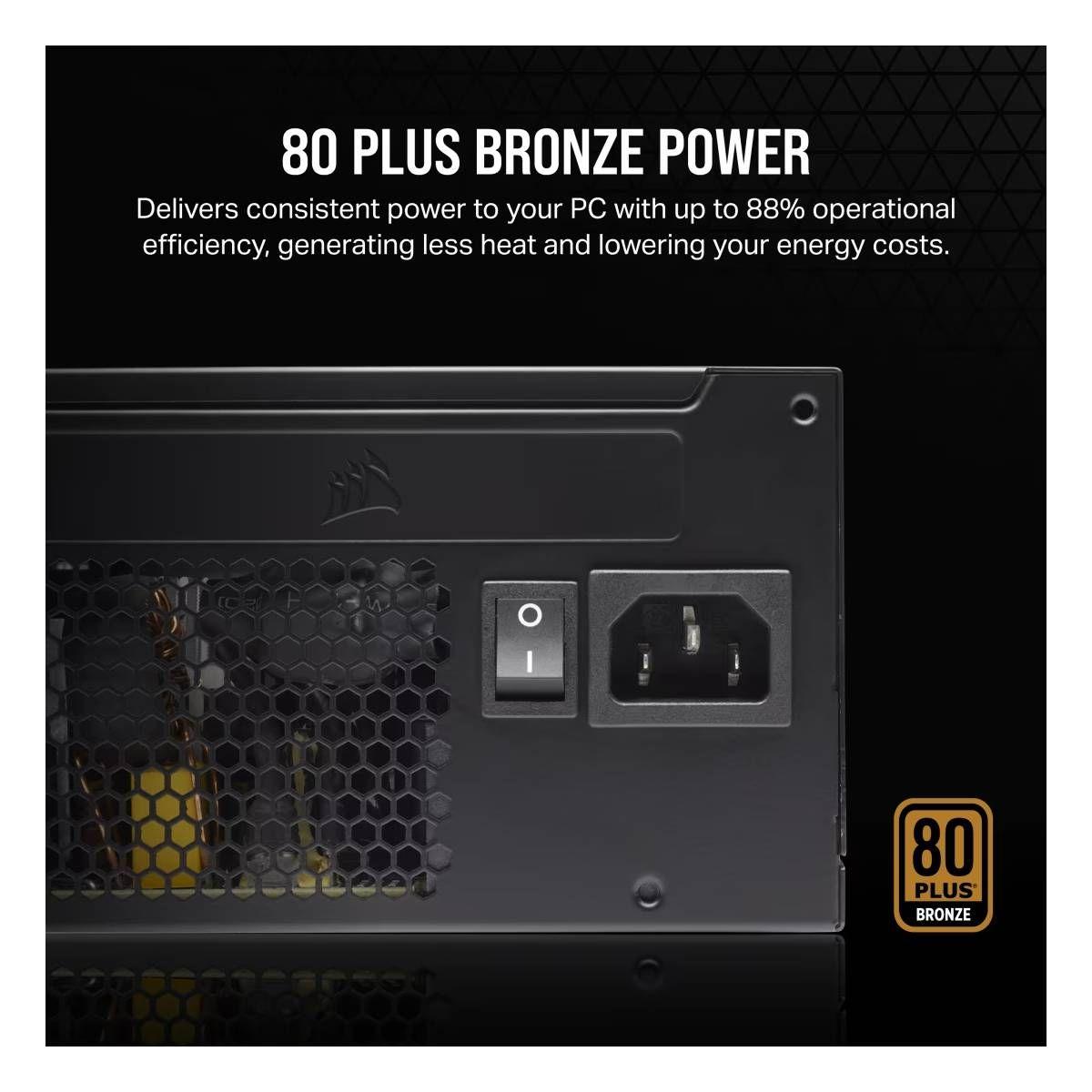 Fuente de Poder Corsair CX Series™ CX650 – Bronce de 650 W-4