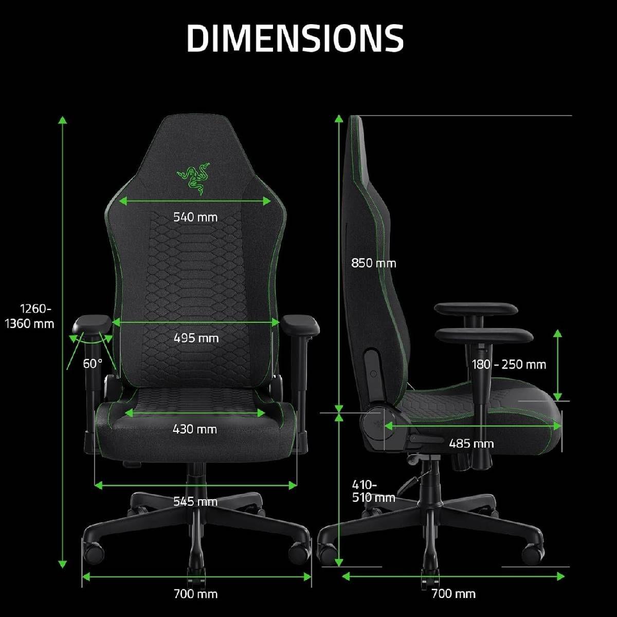 Silla Razer Iskur X V2 Black-2