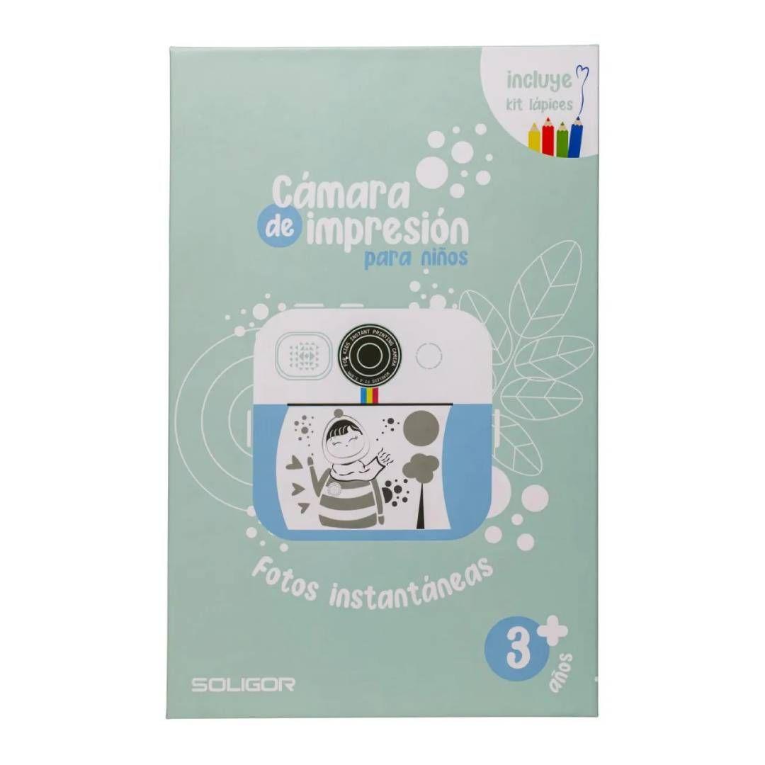 Camara Soligor Kids Celeste con Impresora y Lapices-5